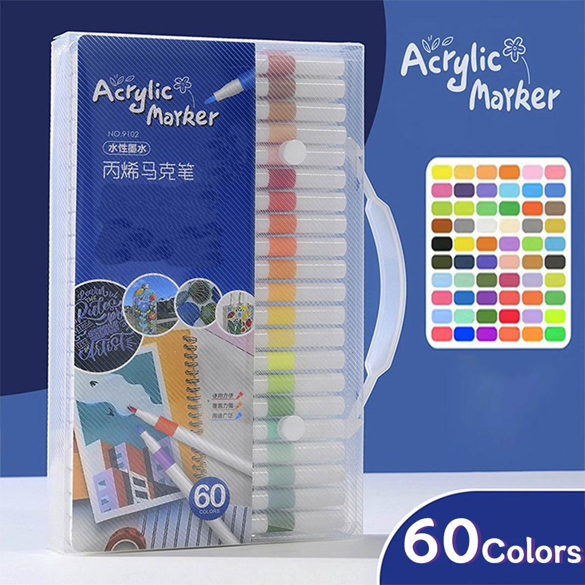 Professional Acrylic Paint Marker Set for DIY Crafts and Art - 10