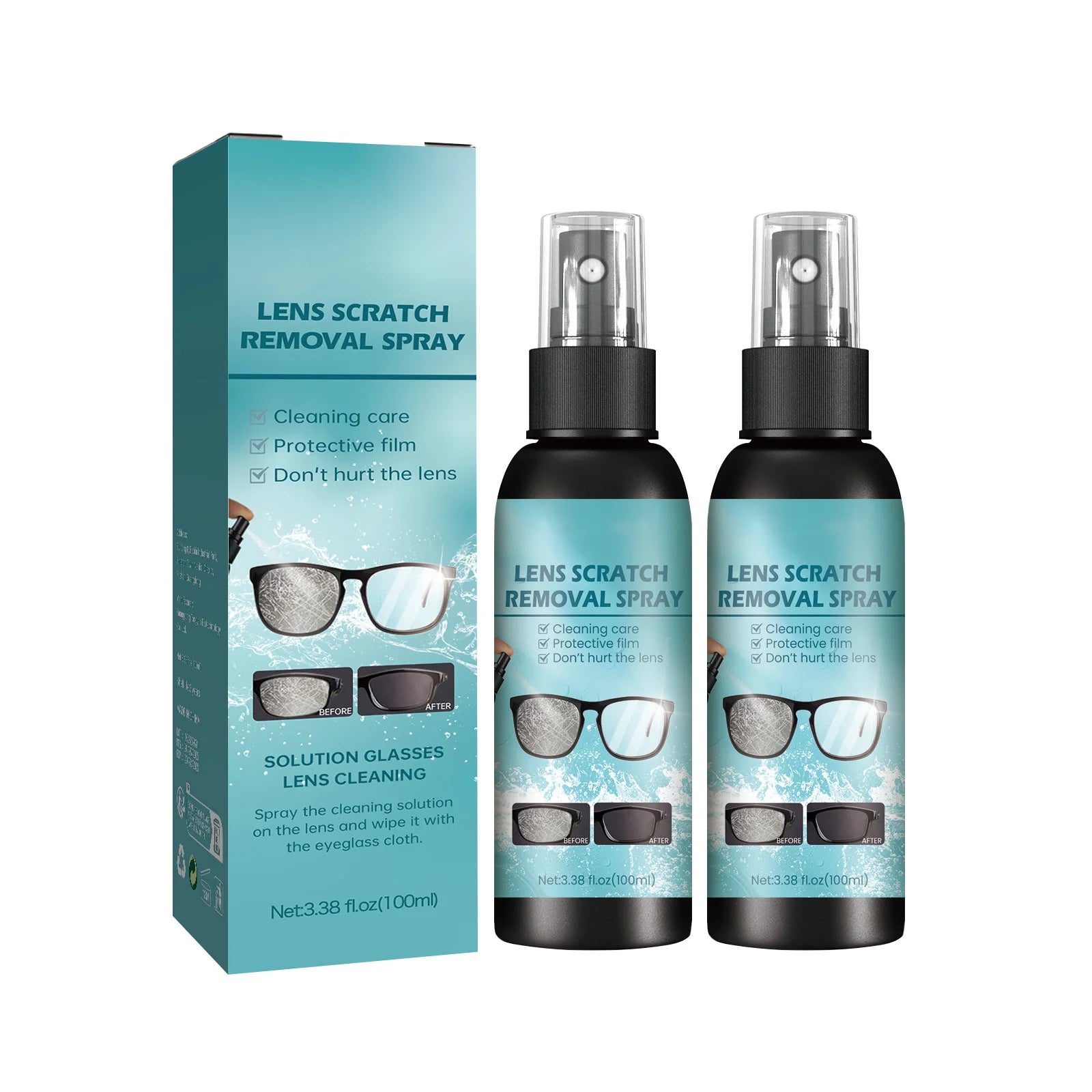 Anti-Scratch Lens Cleaning Spray for Glasses and Optics - 13