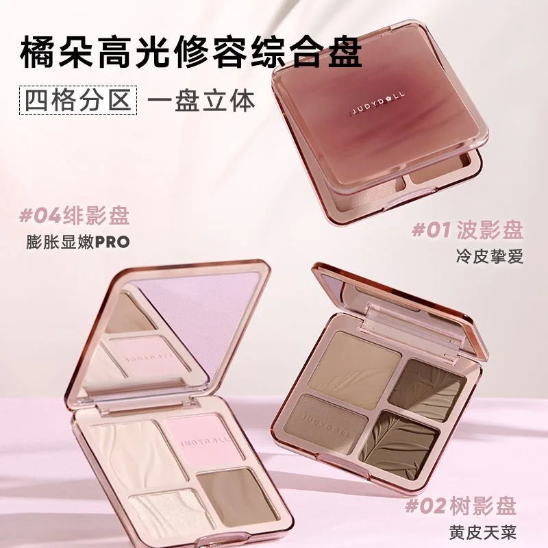 All-in-One Face Contouring and Highlighting Makeup Palette - 6
