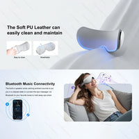 Heated Eye Massager with Vibration for Stress Relief