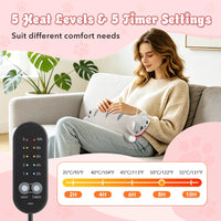 USB Heated Plush Cat Pillow for Cramp Relief