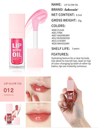 Hydrating Moisturizing Lip Glow Oil for Glossy Lips