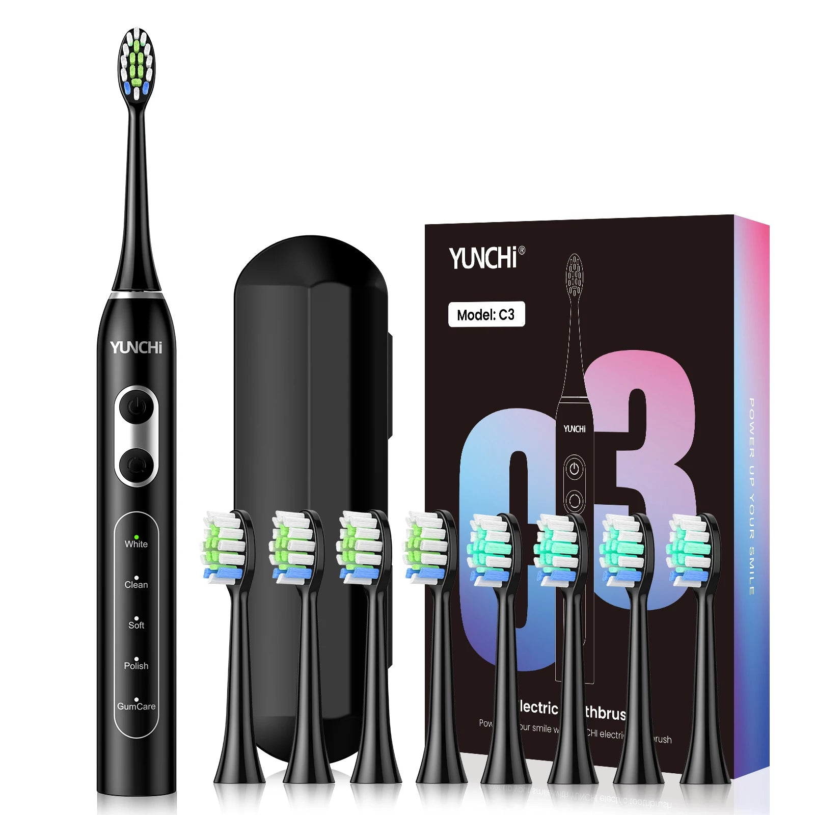 Ultrasonic Electric Toothbrush with 8 Brush Heads - 26