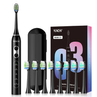 Ultrasonic Electric Toothbrush with 8 Brush Heads