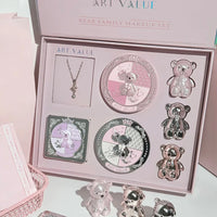 7-Piece Bear Themed Makeup and Jewelry Gift Set