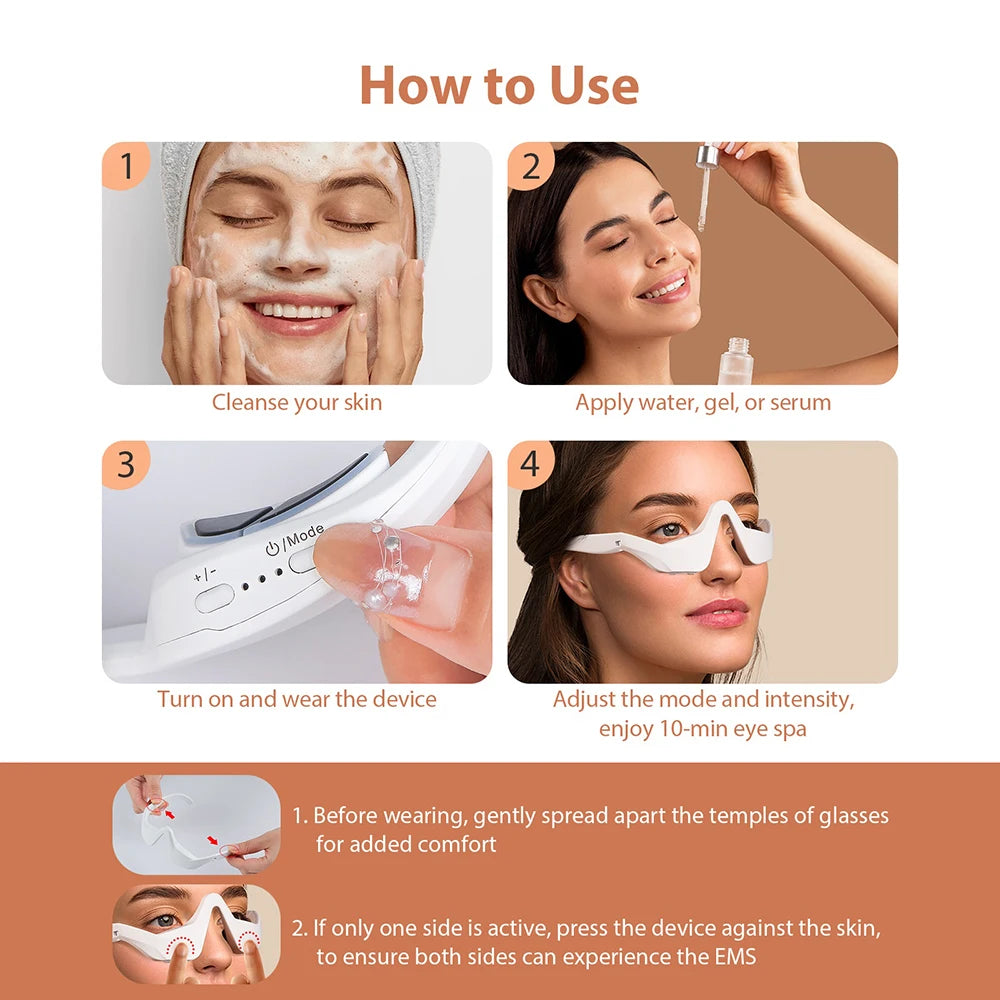 3D EMS Red Light Eye Massager for Fatigue and Wrinkles - 18