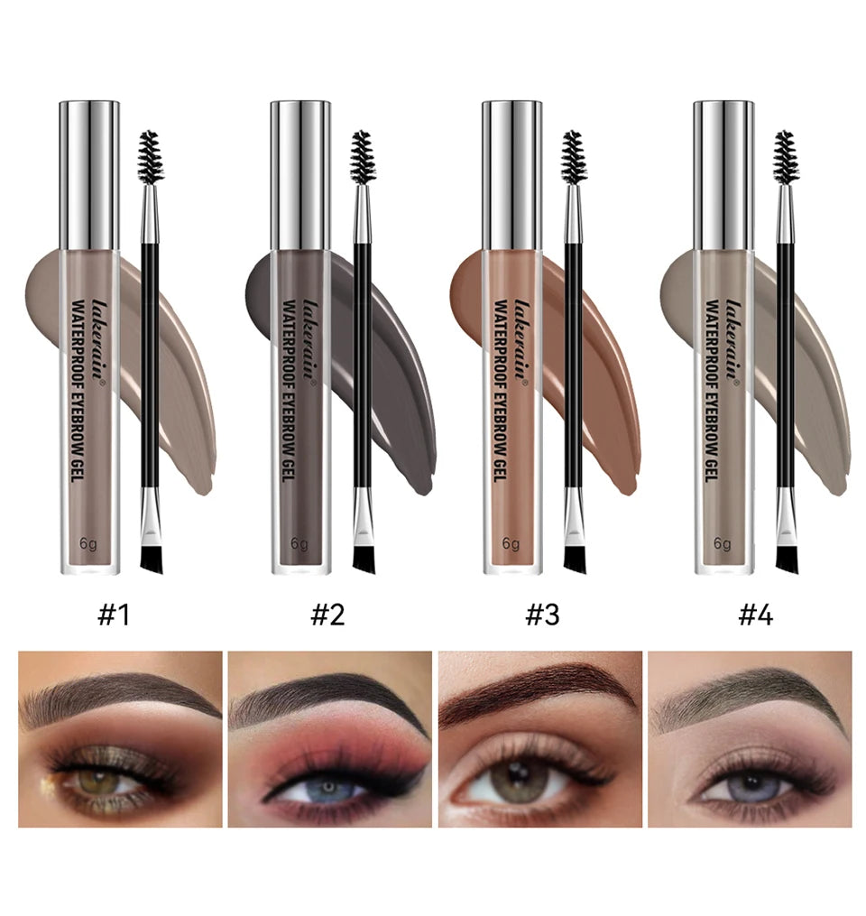 Waterproof Long-Lasting Eyebrow Tint Gel Set - 10