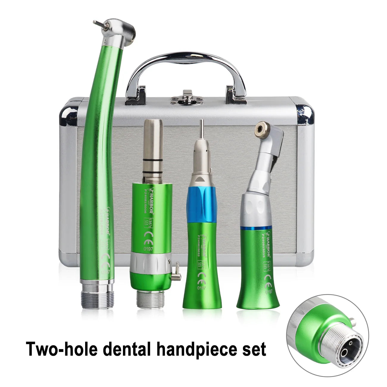 4-Piece Dental Handpiece Kit with Air Motor - 30