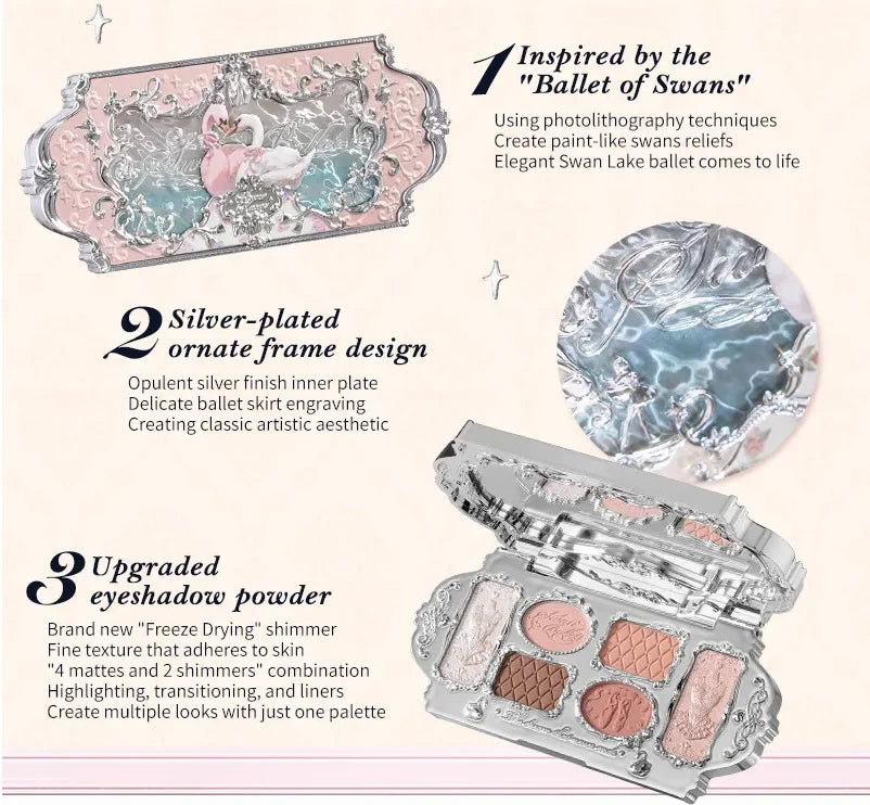 6-Color Eyeshadow and Makeup Palette Set - 22