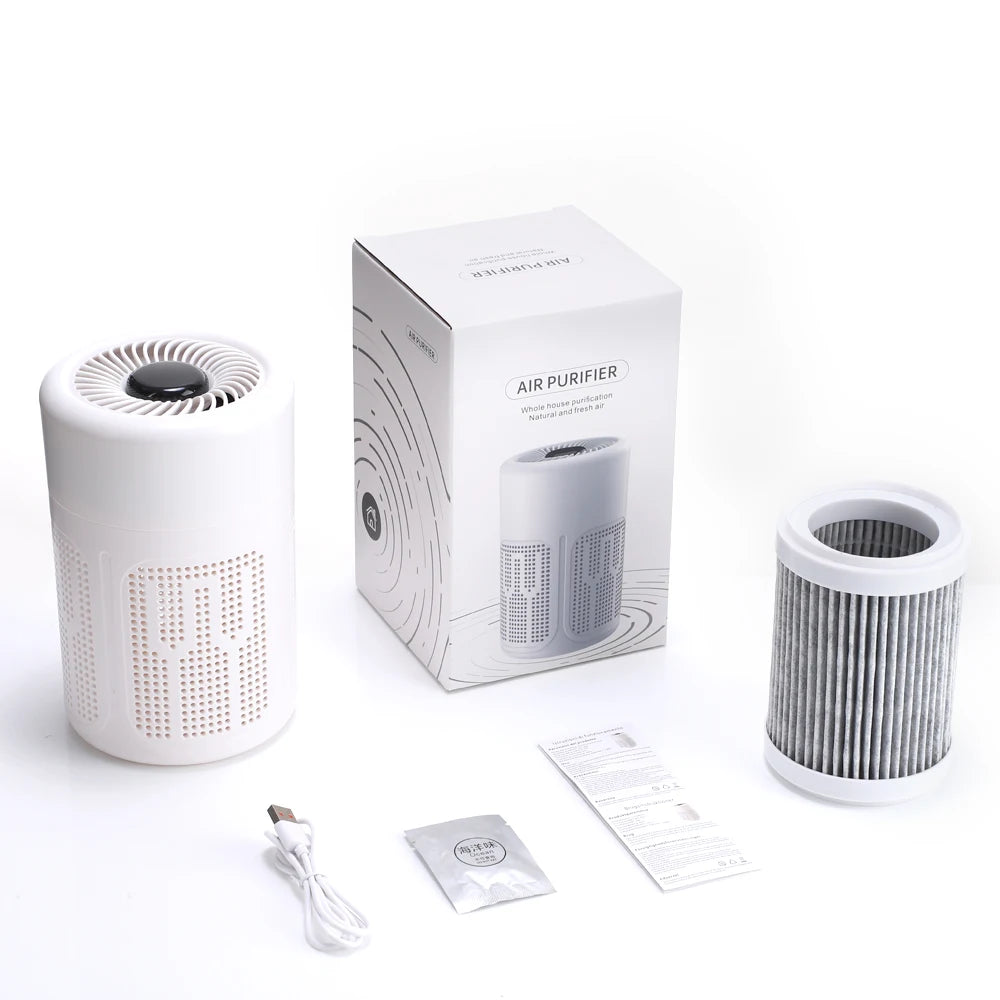 Portable Desktop HEPA Air Purifier for Home and Office - 12