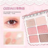 6-Color Matte and Shimmer Eyeshadow Palette