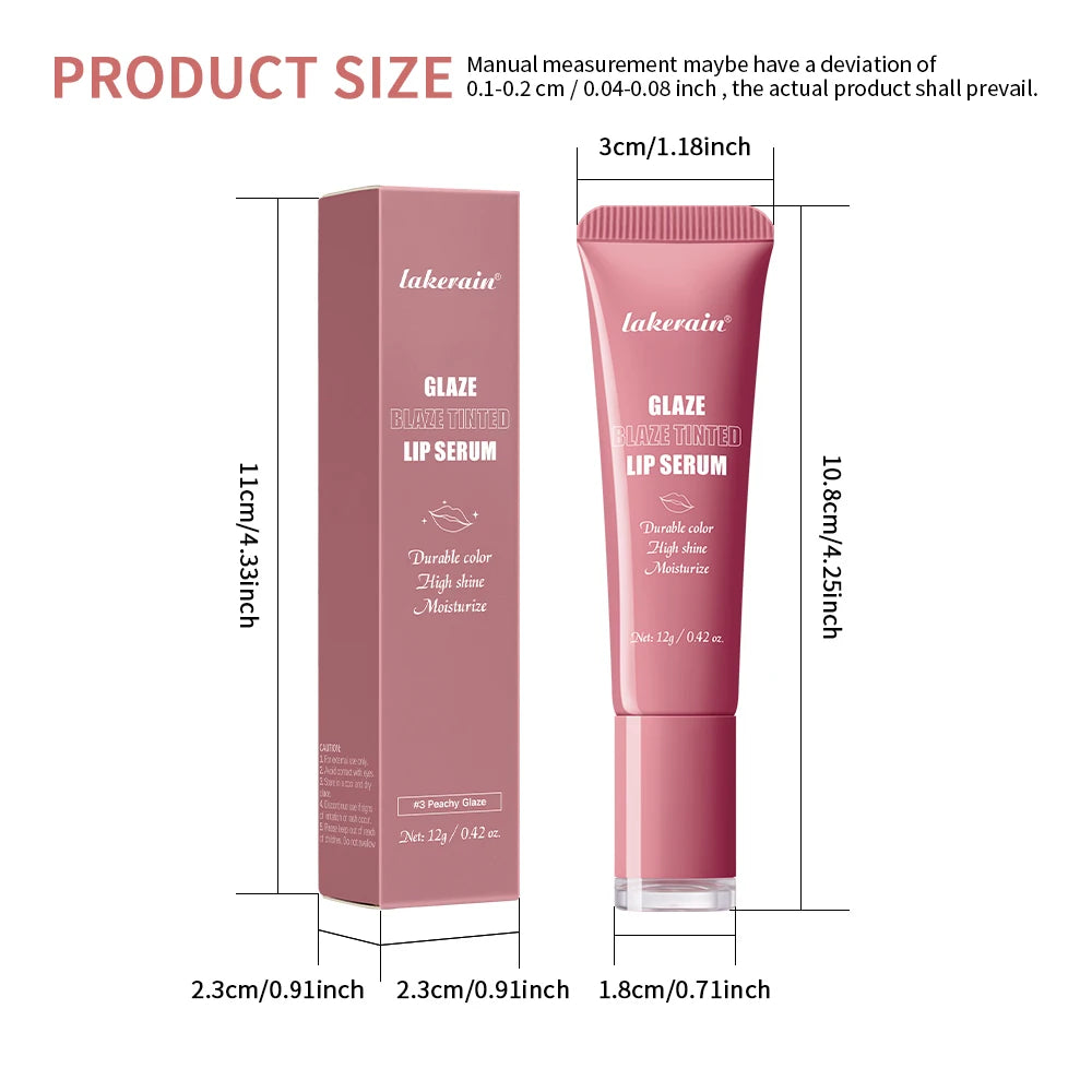 Hydrating Tinted Lip Serum for Plump Glossy Lips - 10
