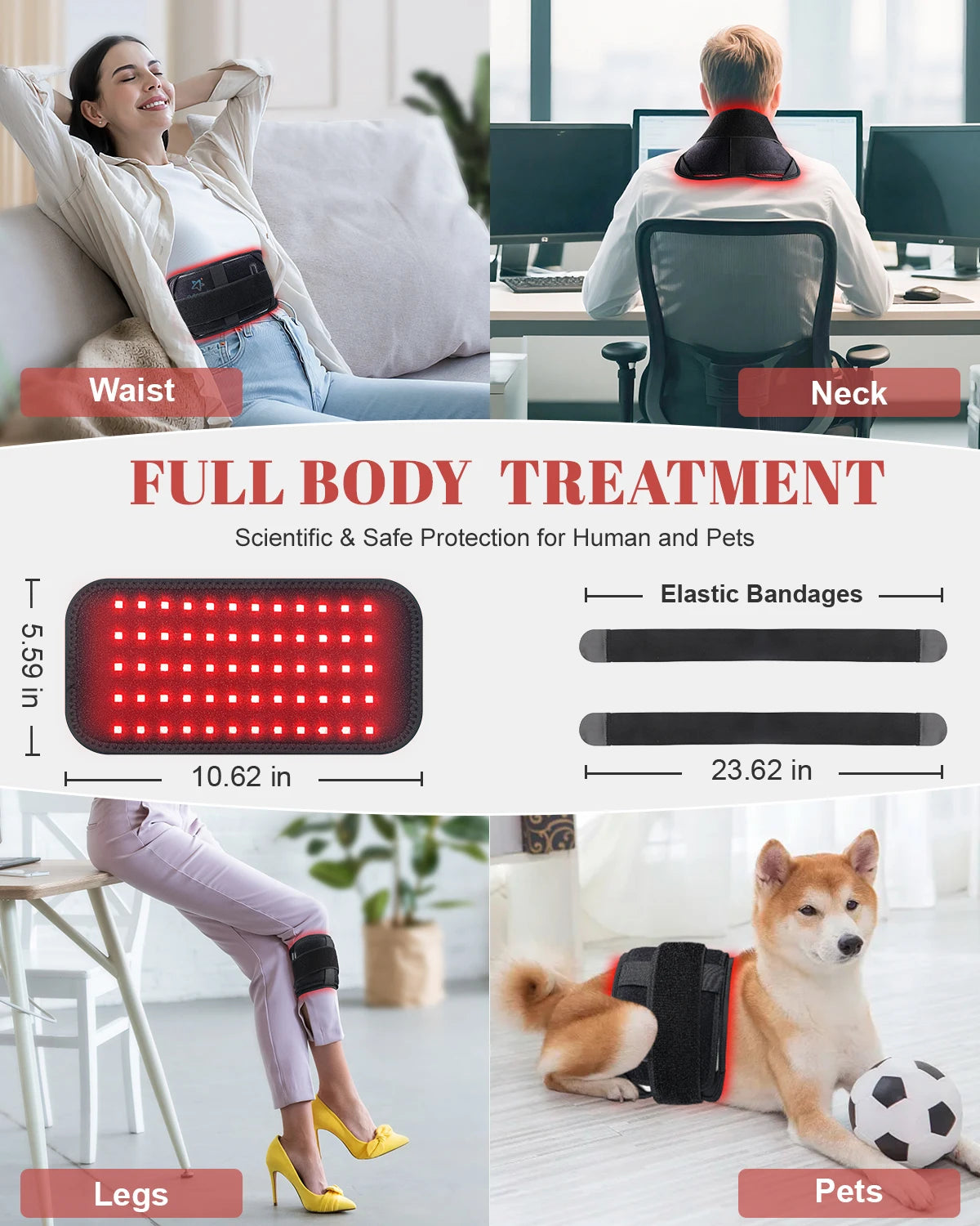 Red Light Therapy Belt for Pain Relief and Muscle Recovery - 11