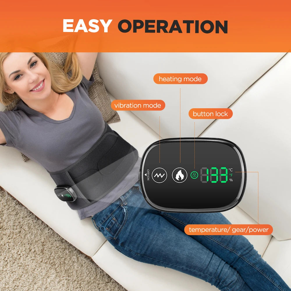 Heated Lumbar Massage Belt for Back Pain Relief - 29