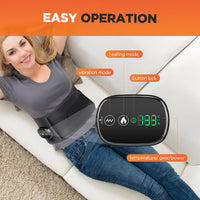 Heated Lumbar Massage Belt for Back Pain Relief