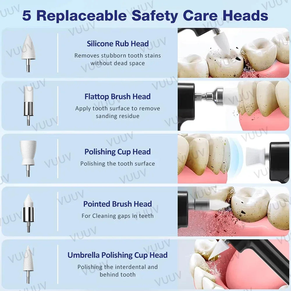 Electric Teeth Polishing and Stain Removal Kit - 8
