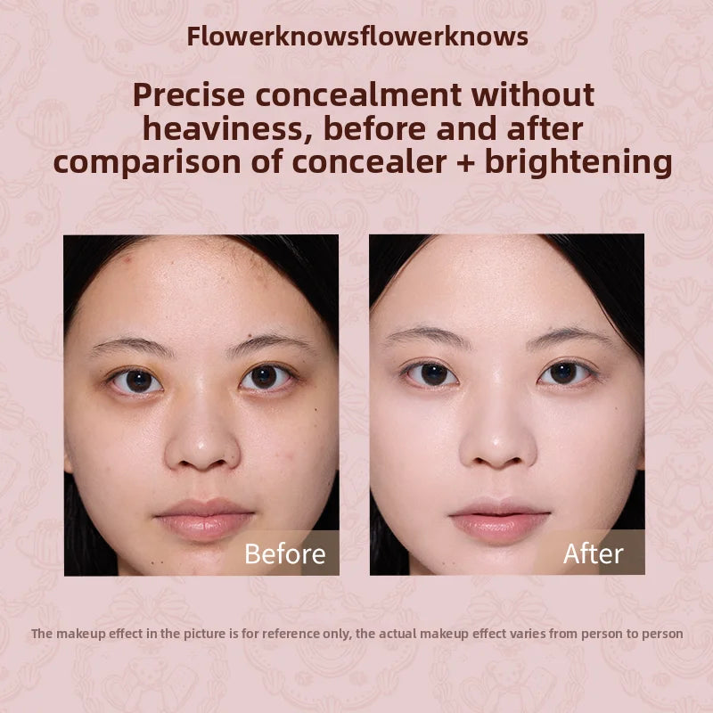 4-Color Cream Concealer Palette for Dark Circles and Contouring - 5