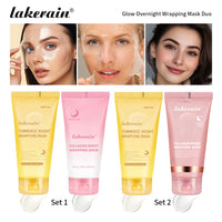 Overnight Peel-Off Collagen and Turmeric Face Mask Duo