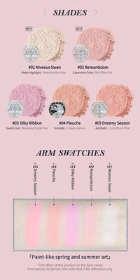 Silk Satin Powder Blush in Seashell Compact