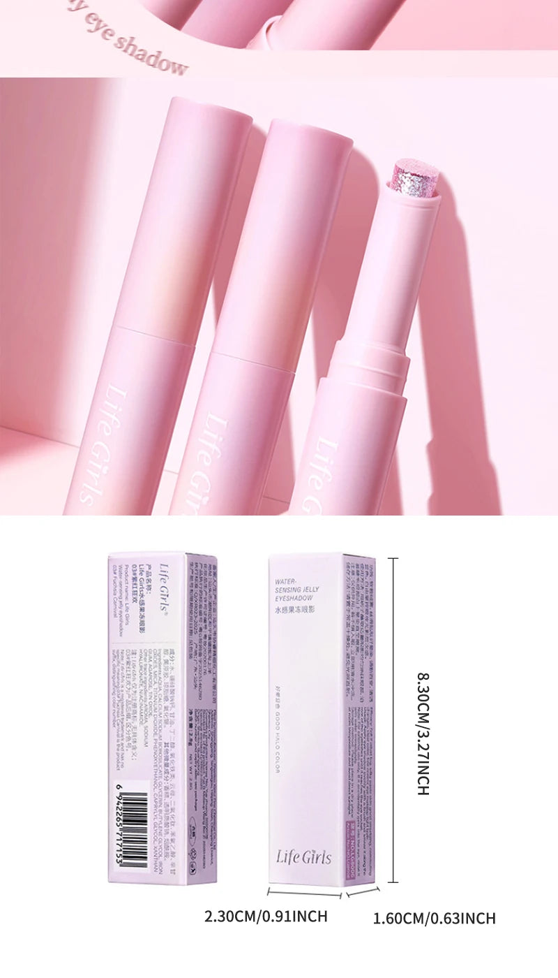 Water-Gloss Shimmer Eyeshadow Stick for Long-Lasting Makeup - 18