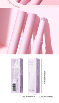 Water-Gloss Shimmer Eyeshadow Stick for Long-Lasting Makeup