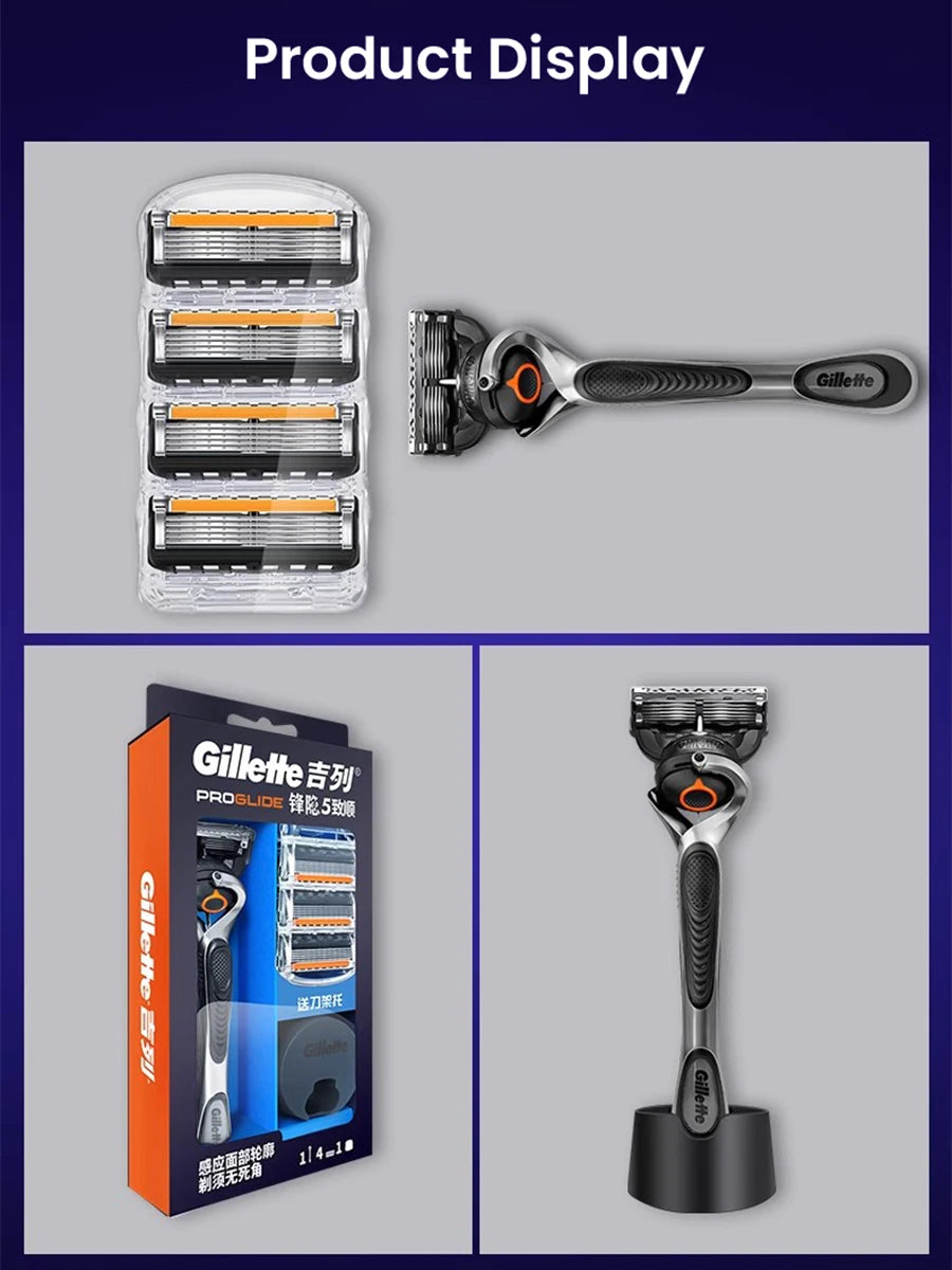 5-Blade Precision Men's Shaving Razor with Flexball Tech - 14