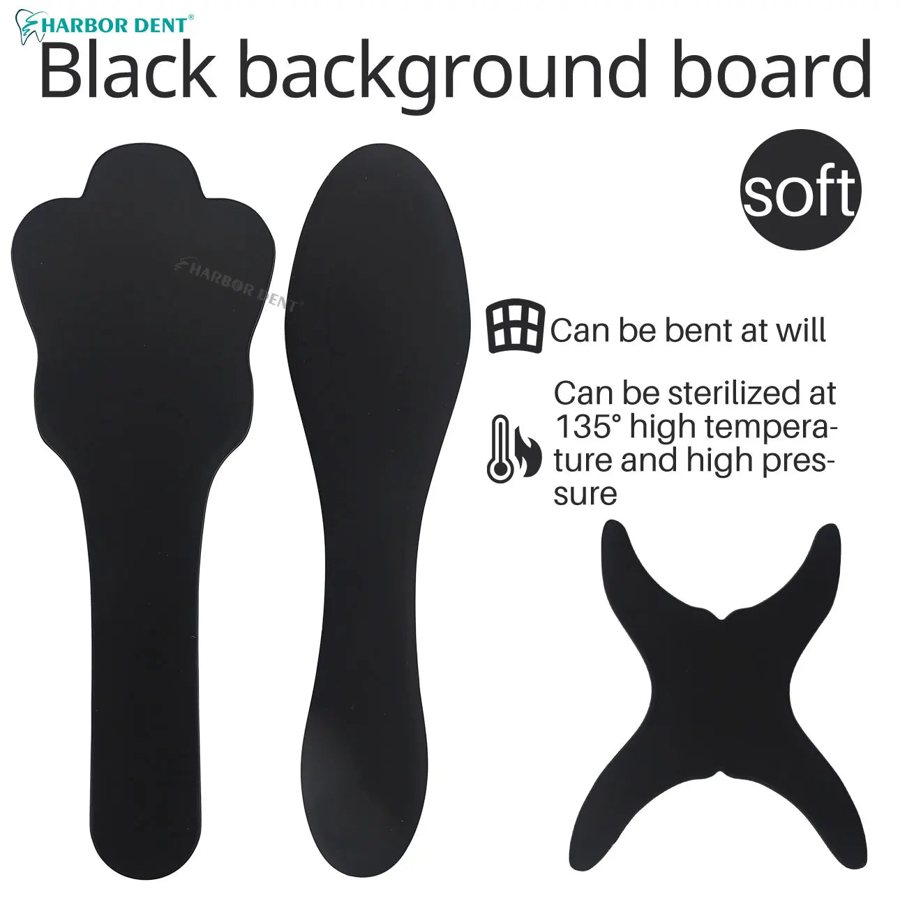 Flexible Silicone Dental Photography Contrast Board - 7