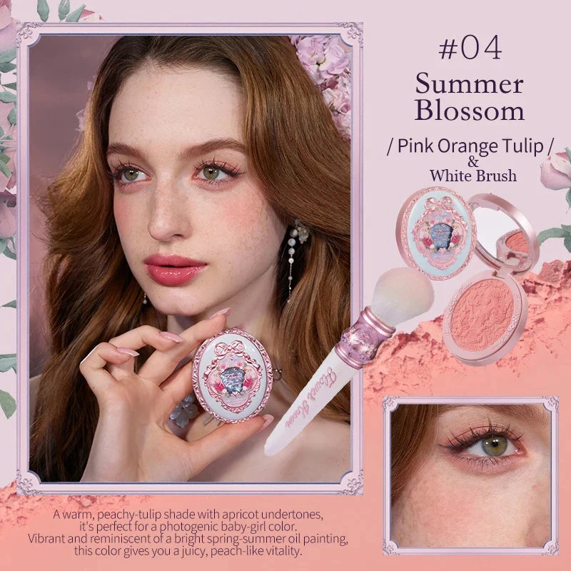 Silk Satin Powder Blush in Seashell Compact - 50