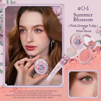 Silk Satin Powder Blush in Seashell Compact