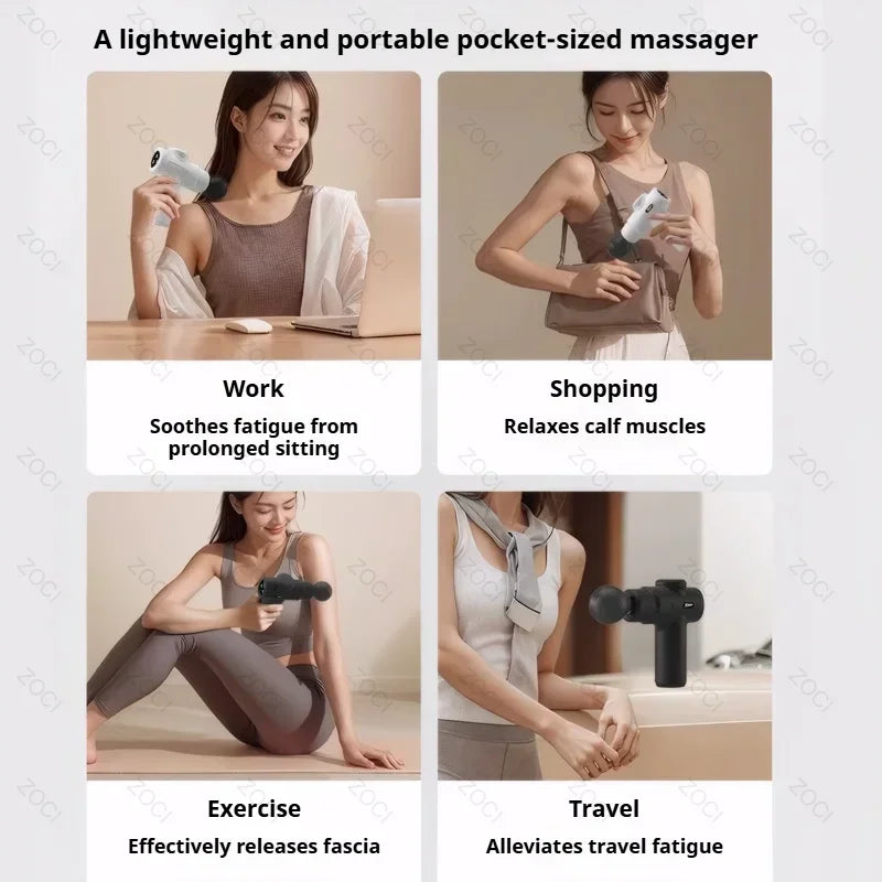 Portable 99-Level Deep Tissue Percussion Muscle Massage Gun - 6