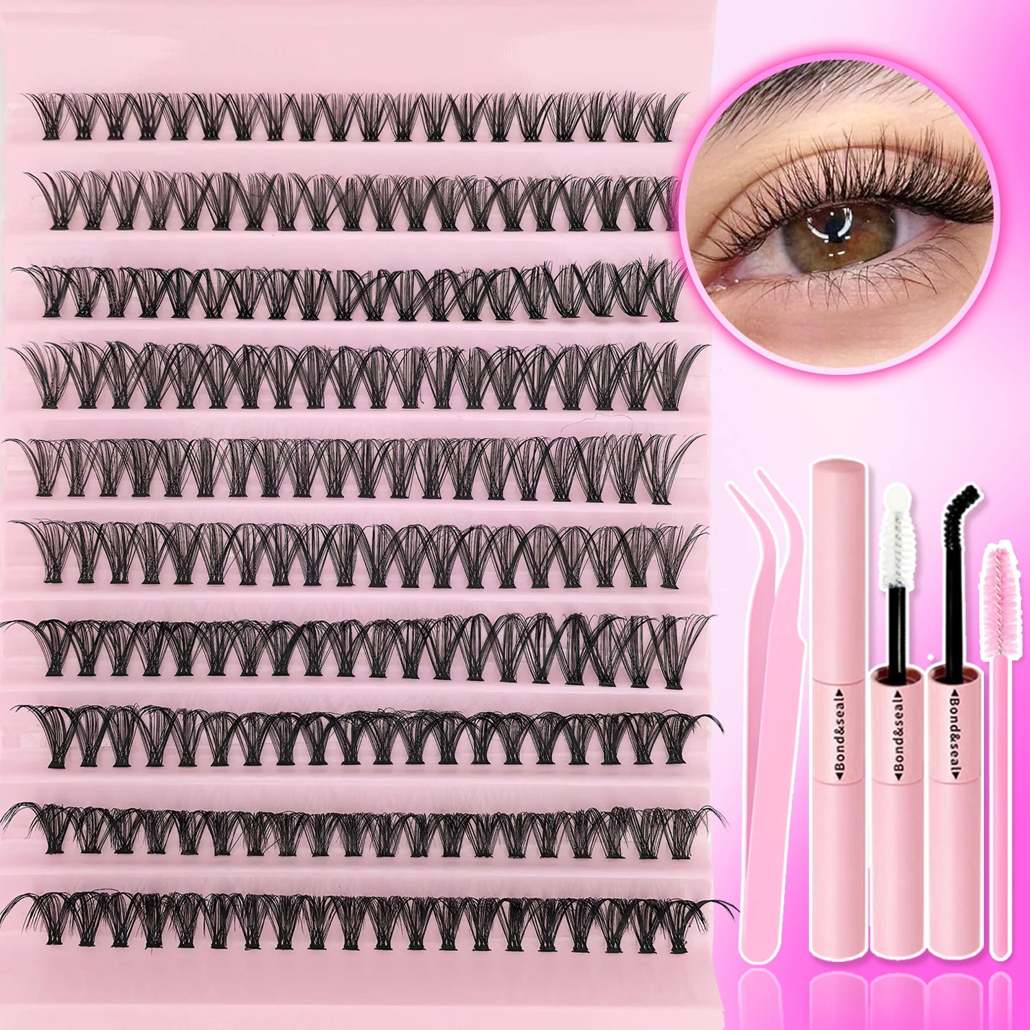 DIY Cluster Lash Extension Kit for Natural Daily Volume - 10