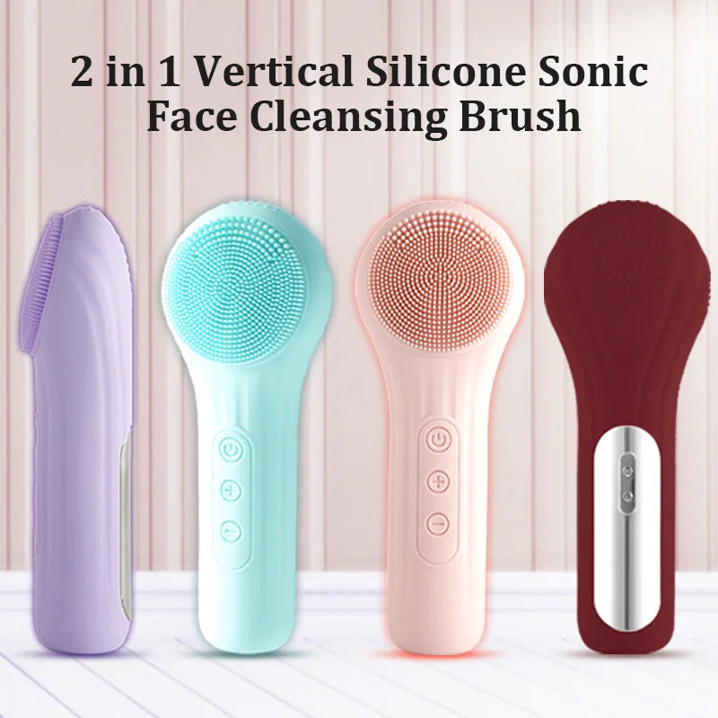 Sonic Electric Facial Cleansing & Anti-Aging Massage Brush - 6