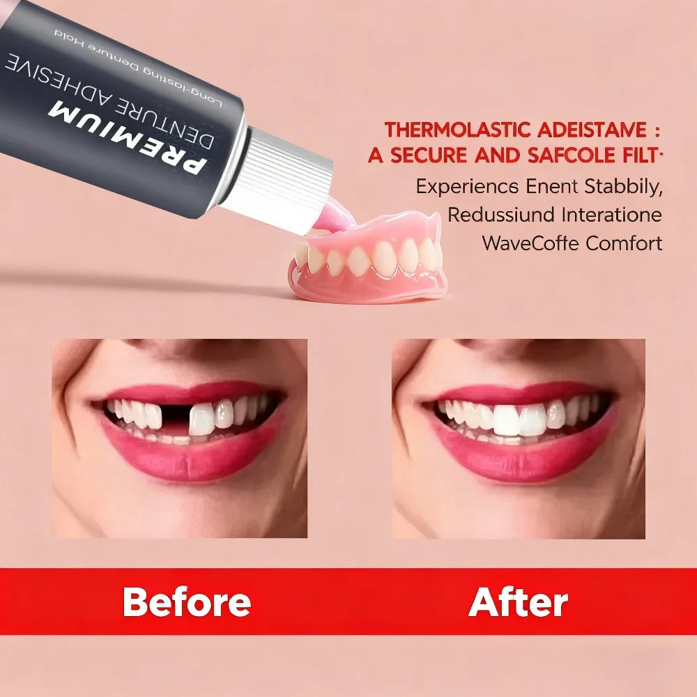 Waterproof Zinc-Free Denture Adhesive Cream - 2