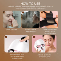 7-Color Photon LED Face and Neck Rejuvenation Mask