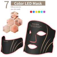 7-Color LED Light Therapy Face and Neck Rejuvenation Mask