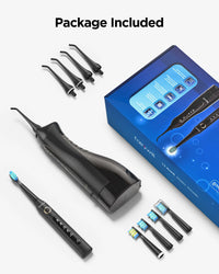 Portable Cordless Water Flosser and Electric Toothbrush Set