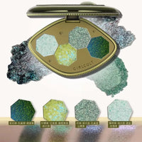 4-Shade Chameleon Eyeshadow Palette for Long-Lasting Shimmer Looks