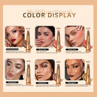 Liquid Contour, Blush and Highlighter Wand with Cushion Applicator