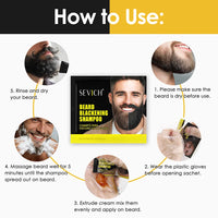 Instant 5-Minute Men's Beard Darkening Shampoo