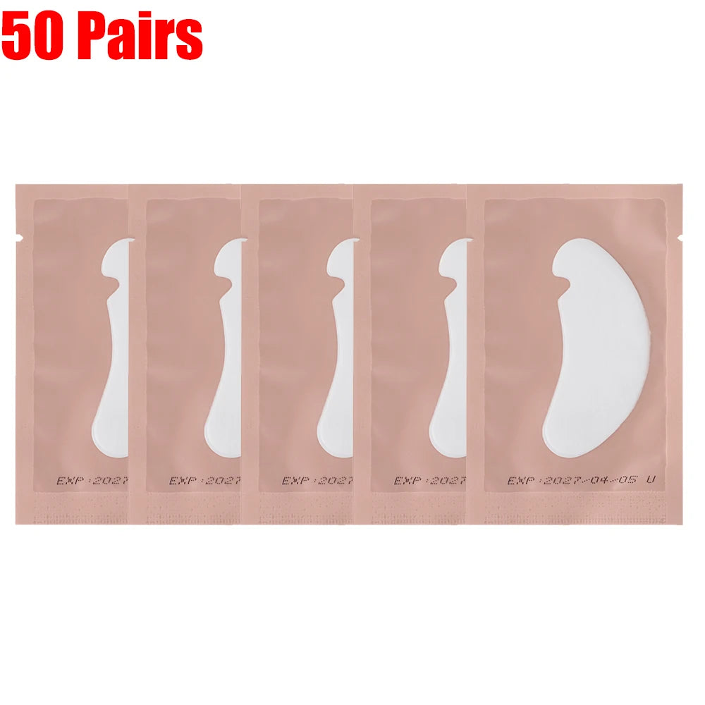 50-Pair Hydrogel Eye Patches for Eyelash Extensions - 12