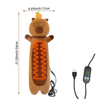 Heated Capybara Plush for Period Cramp Relief