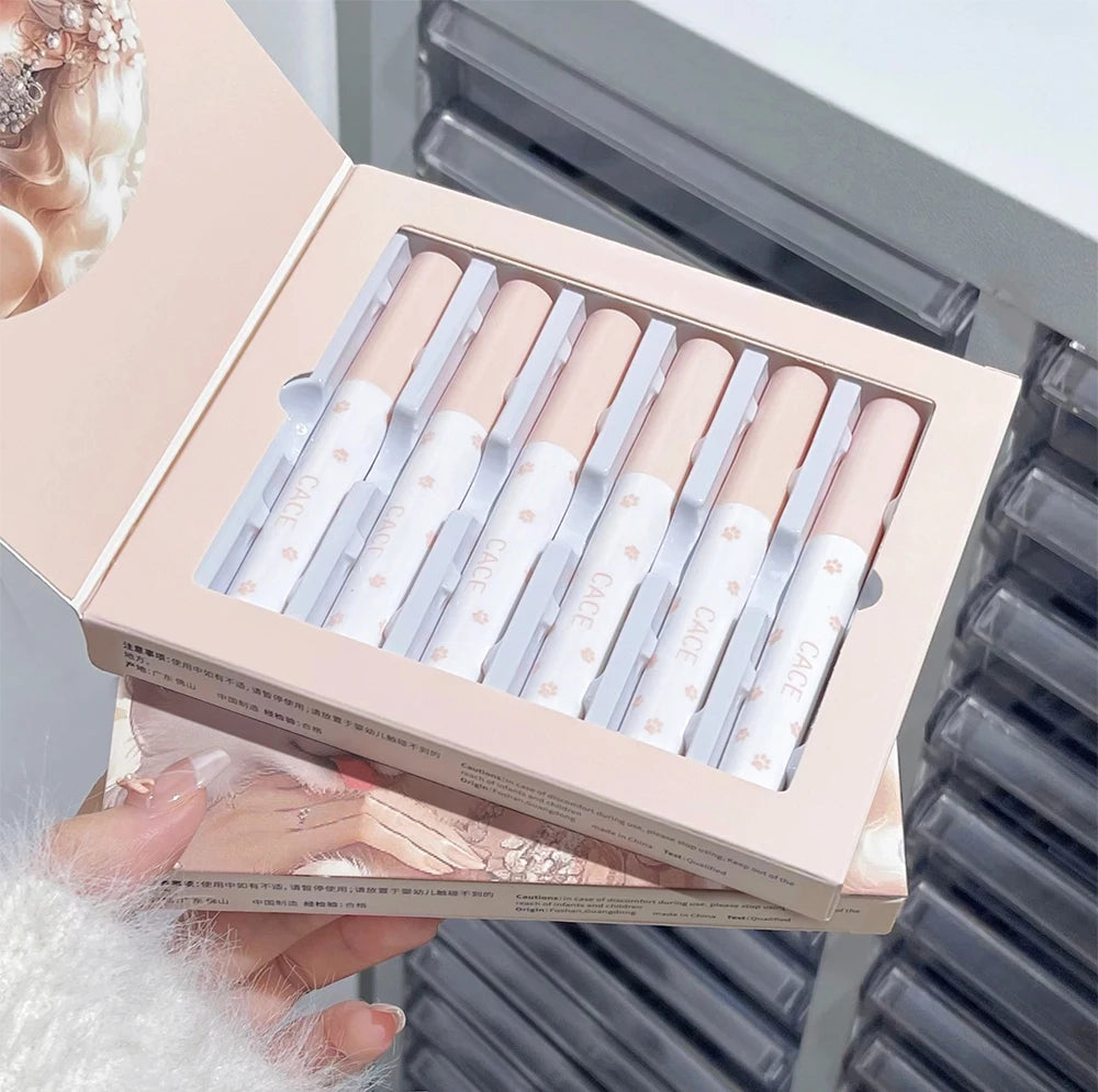 Matte Velvet Lip Clay Set for Long-Lasting Waterproof Wear - 24