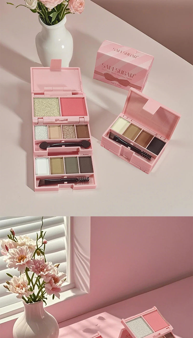 All-in-One Portable Makeup Palette for Travel and Daily Use - 15