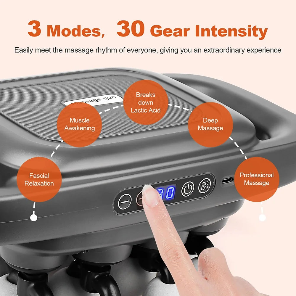 16-Head Full Body Muscle Recovery Massage Gun - 29
