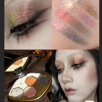 4-Color Glitter & Shimmer Eyeshadow Palette