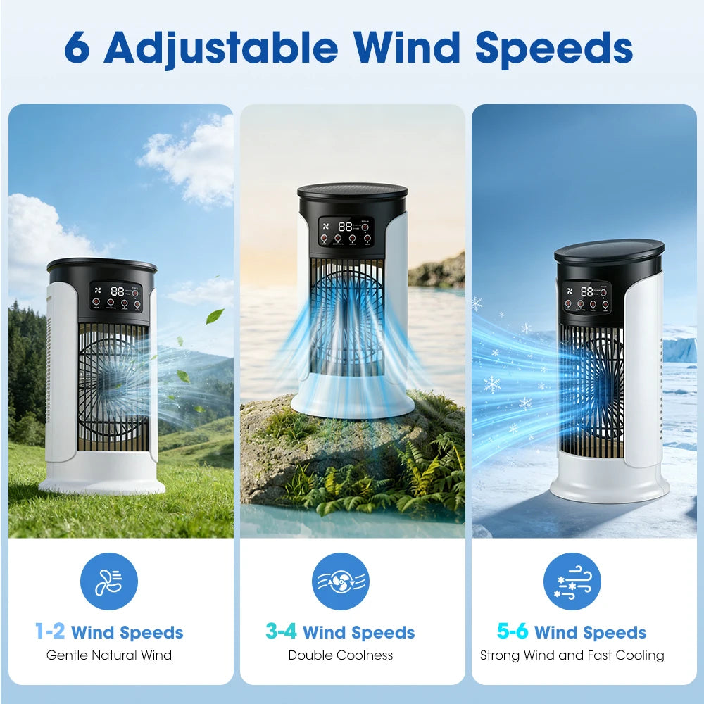 Portable USB Desktop Air Cooler and Humidifier - 3