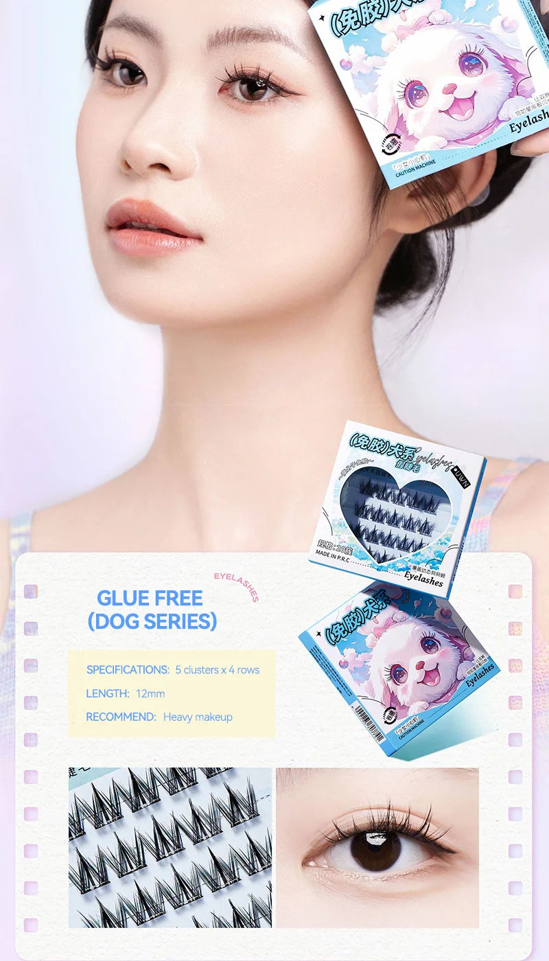 No-Glue DIY Segmented False Eyelashes - 18