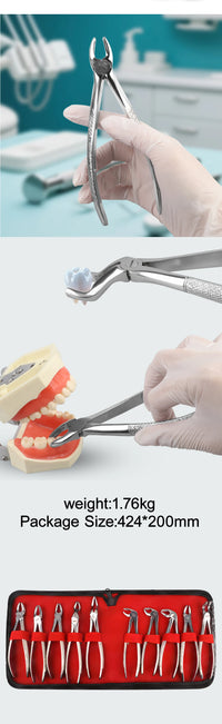 Professional Dental Extraction Forceps and Elevator Kit