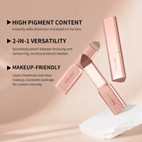 Cream Bronzer Stick for Seamless Face Contouring and Sculpting