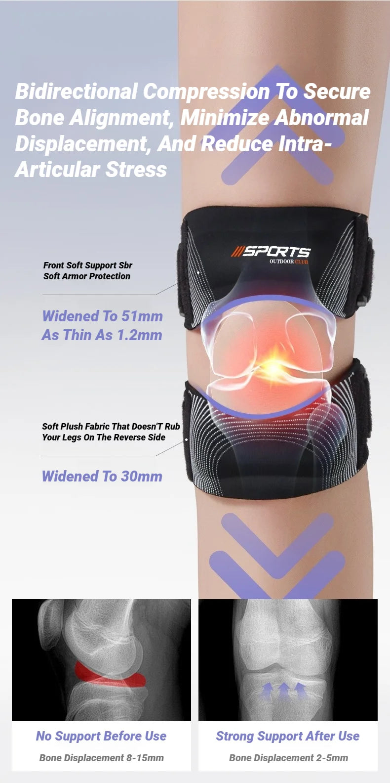 Adjustable Patella Knee Support Strap for Joint Pain Relief - 8